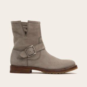 FRYE Natalie Short Engineer Boot in Grey